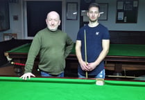 TJ wins Ceredigion Snooker Captains Tournament