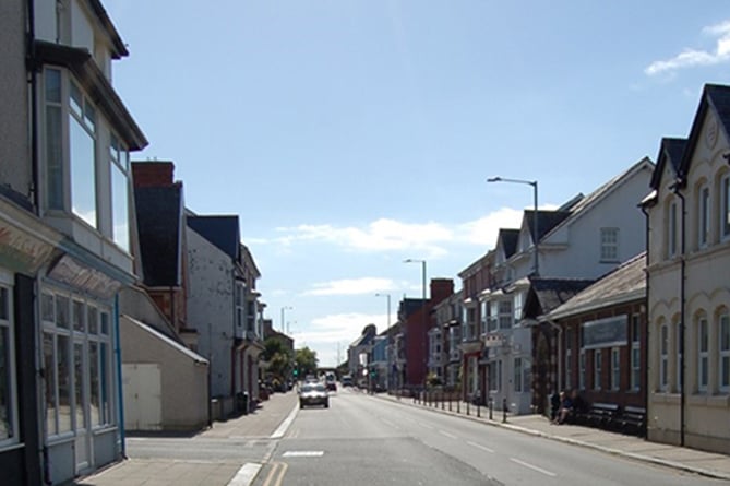 Stock photo of Tywyn town centre