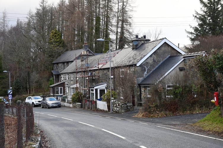 Police were called to Brithdir yesterday afternoon. Photo: Erfyl Lloyd Davies