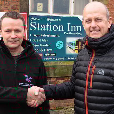 Lawrence Washington from Purple Moose with Jimmy Havelock