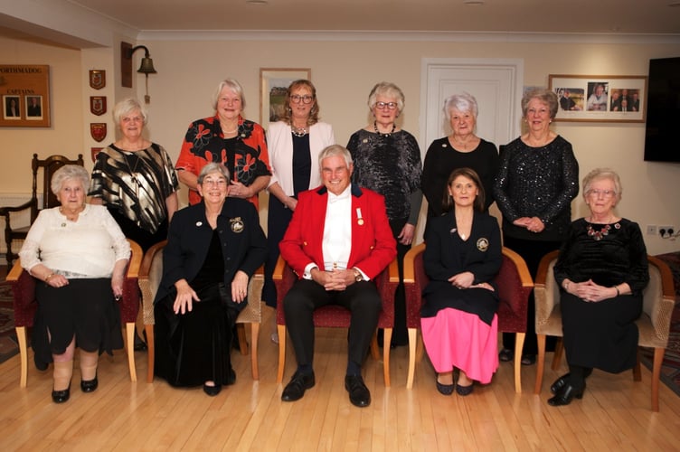 The celebratory evening for Clive Brown at Porthmadog Golf Club was well attended