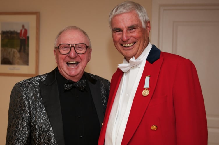Clive with guest speaker Dennis Taylor, the former World Snooker Champion
Porthmadog Golf Club