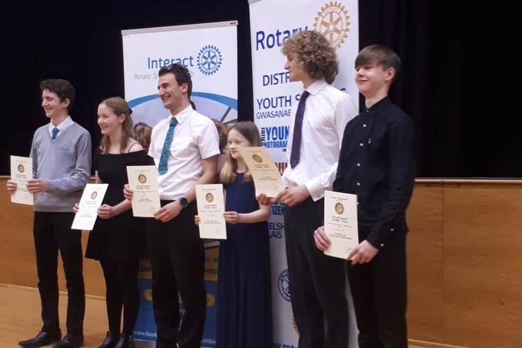 Claire at the Rotary Young Musician of the Year competition in Llanelli February 2023