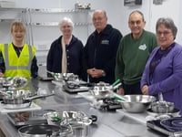 Food bank volunteers welcome addition of new kitchen