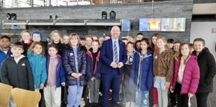 Pupils take a tour of the Senedd