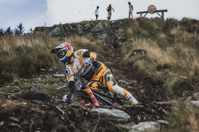Gee Atherton in action at last year’s event
Redbull Hardline 2022
