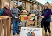 WI raises £180 for Lampeter food bank