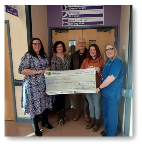 Tegwen Jones Cheque