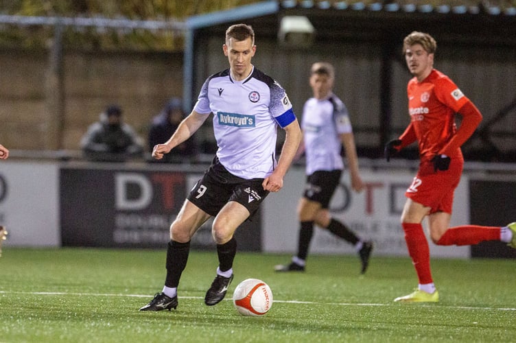 FLINT, WALES - 3 MARCH 2023 - Chris Venables at the JD Welsh Cup Semi Final between Connah's Quay Nomads and Bala Town at Flint's Essity Stadium (Pic by Nik Mesney/FAW)