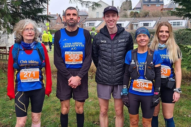 Aberystwyth runners at Rhayader Round the Lakes