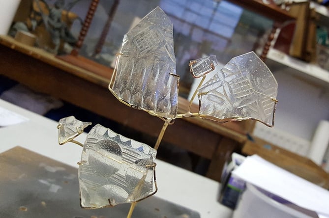 Ceredigion Museum Abermagwr cut glass