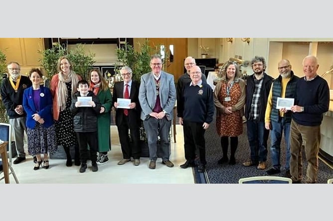 Aberystwyth Rotary Club Christmas collection beneficiaries