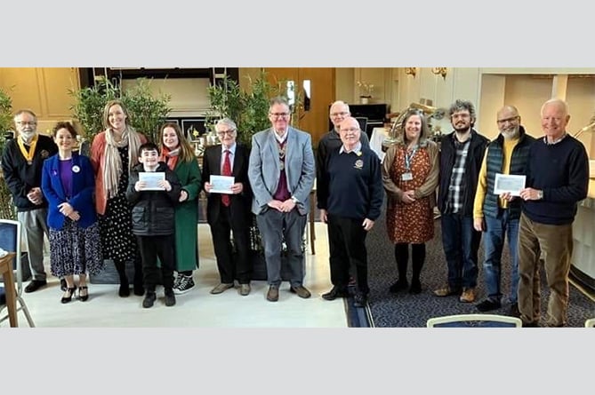 Aberystwyth Rotary Club Christmas collection beneficiaries