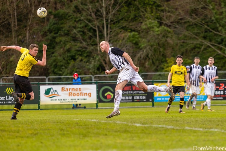 Goal machine Paul Lewis scored another two goals for Barmouth against Forden