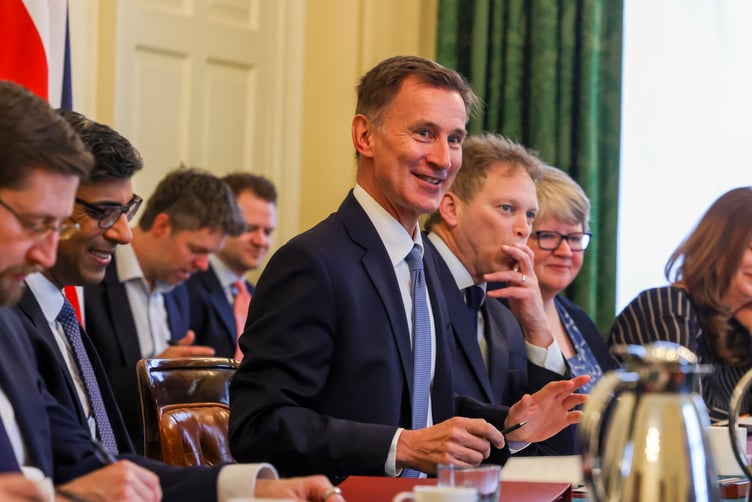 15/03/2023. London, United Kingdom.The Chancellor of the Exchequer, Jeremy Hunt speaking at the Cabinet Meeting prior to presenting his plans for the economy, including taxation and spending, in the Budget. Picture by Rory Arnold / No 10 Downing Street