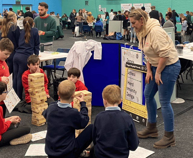1,600 children attend first post-Covid science week at Aber Uni