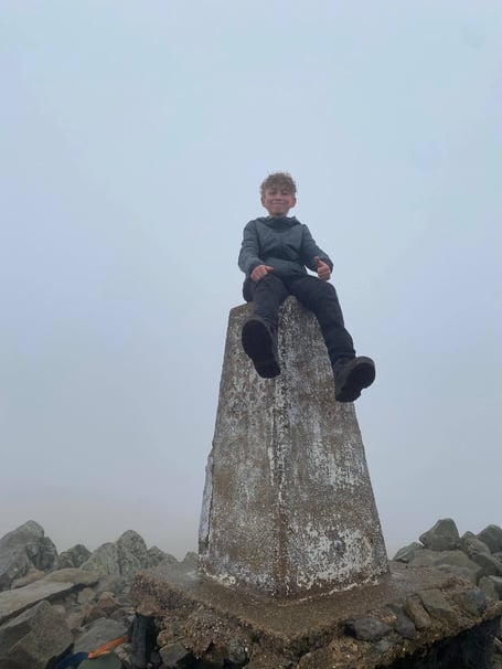 Reuben on the summit