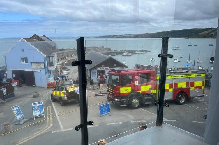 New Quay fire Copper