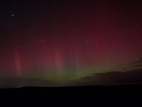 Northern Lights captured above the Ystwyth Valley