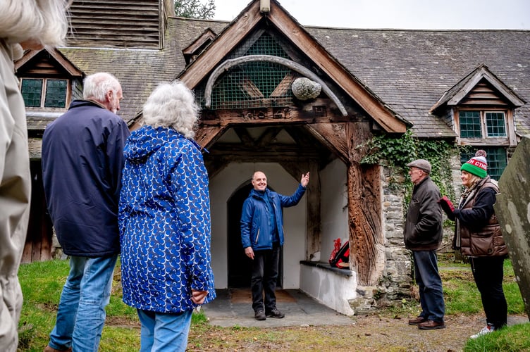 Tour of Mallwyd Church, near Machynlleth, home of Dr John Davies, reformer of the Welsh Bible.