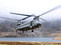 Chinook conducts training exercise in Snowdonia