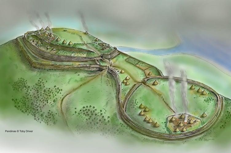 Work begins on uncovering the secrets of Pendinas | cambrian-news.co.uk