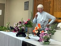 Barmouth WI learns all about flower arranging
