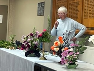 Barmouth WI learns all about flower arranging