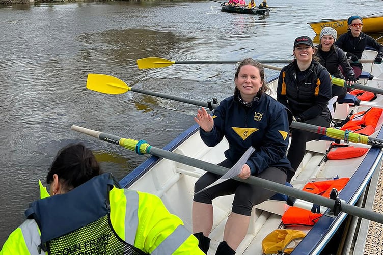 The ladies team relished the challenge