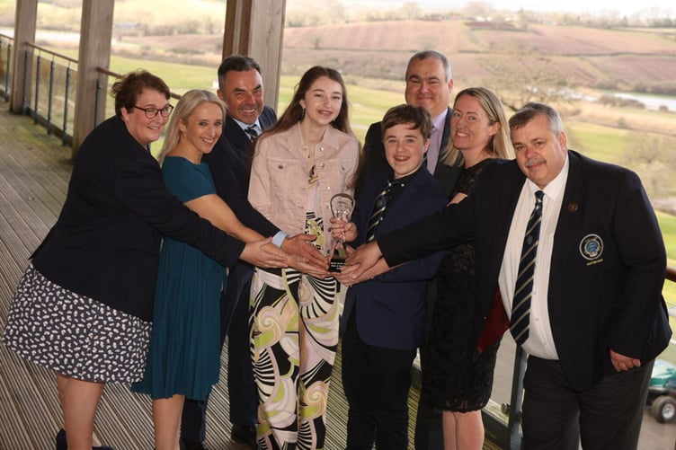 Representatives of Nefyn Golf Club at the awards