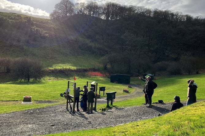 The competition at Dovey Valley Shooting Ground 180223
