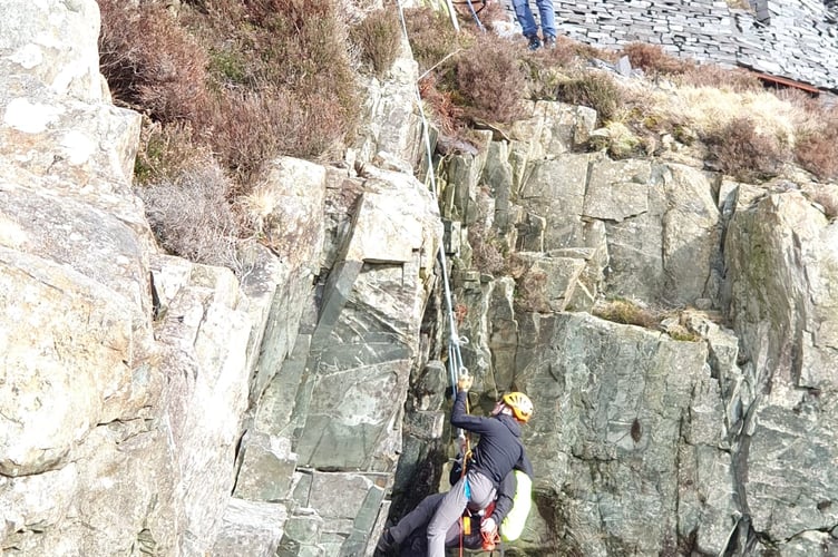 Instagrammers warned against climbing "hideous" and "harrowing" quarry to get a perfect "story" as three people were rescued from unstable ledge. Llanberis Mountain Rescue Team based in Llanberis, Wales, were called out on March 25 at 1pm to assist three people who'd set out to explore the Dinorwig slate quarries near Llanberis. See SWNS story SWMRinsta. The trip made their way to a quarry hole known as Sinc Galed, but with no set plan in mind, decided to scramble to the top of the Eastern wall of the quarry hole.A spokesperson for the rescue team said: "This is an area of the quarry that even experienced rock climbers have avoided, being described as 'hideous' and 'harrowing'.