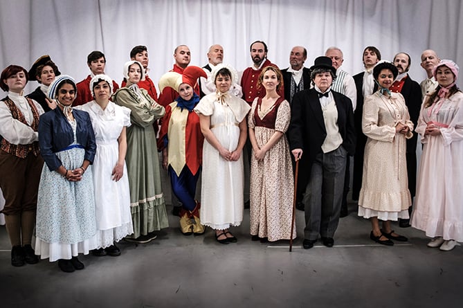 The cast of Vanity Fair