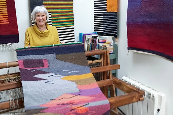 Vicky Ellis has been weaving for over 40 years