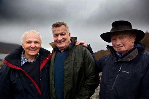 Emyr Llywelyn, the late Jones, John Albert Jones and Owain Williams (left to right) in 2013