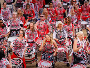 Barmouth hosts Batala bands from across the country