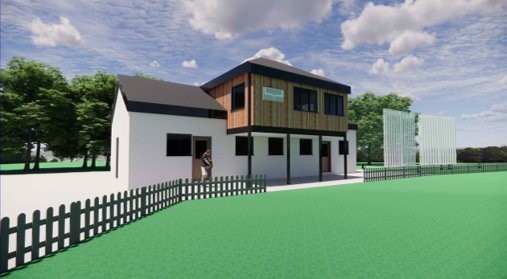 CGI designs for the new Llechryd sports club