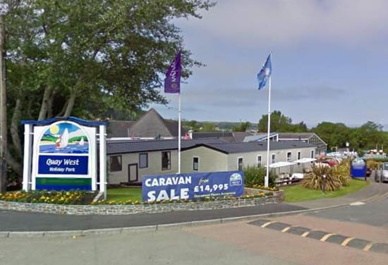 Man damaged fire exit at New Quay caravan park