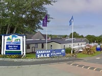 Man damaged fire exit at New Quay caravan park