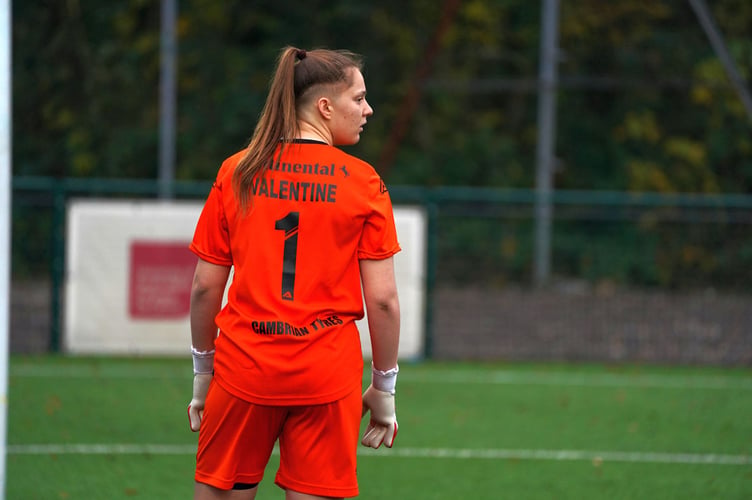 Aberystwyth Town Women keeper Elen Valentine has just completed her first season with the club