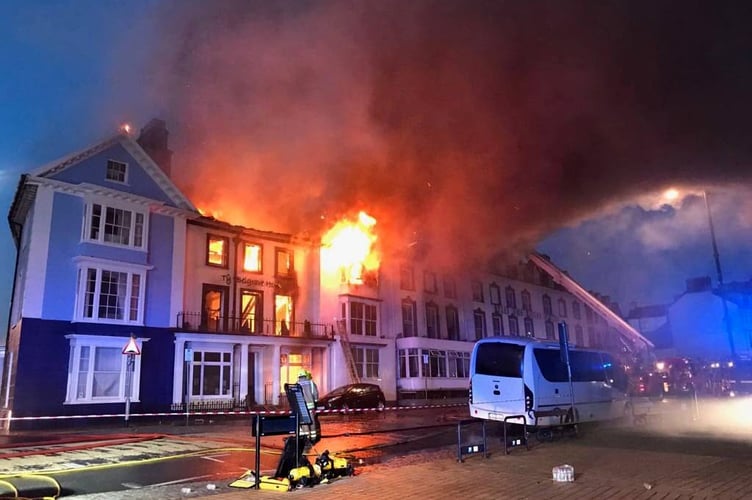 Promenade fire