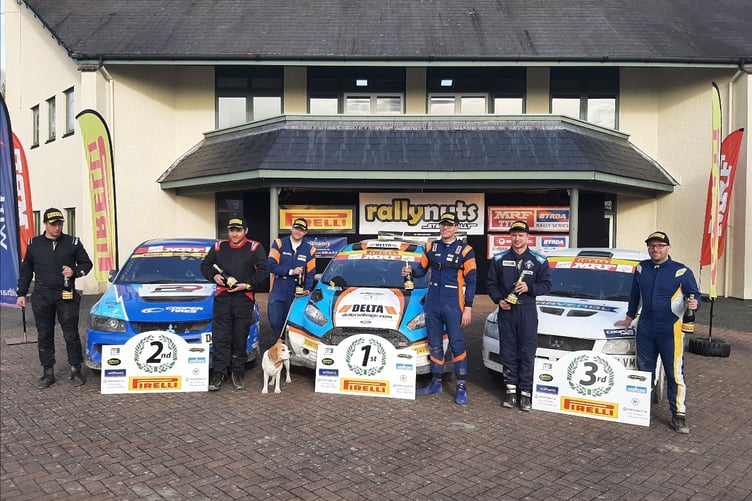 Matthew Hirst and Declan Dear lead the Motorsport UK Pirelli Welsh Rally Championship