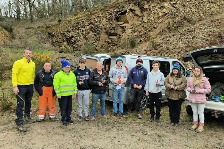 Some of the participants in the Teifi Valley Motor Club Gymkhana Championship, April 2023