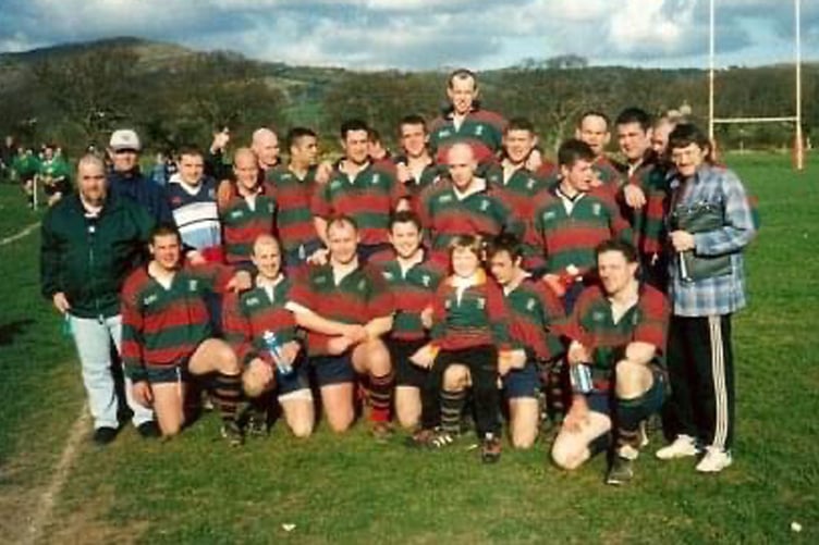 Pwllheli club stalwart Robin Elias (far right)