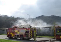 Officers return to site to investigate cause of fire
