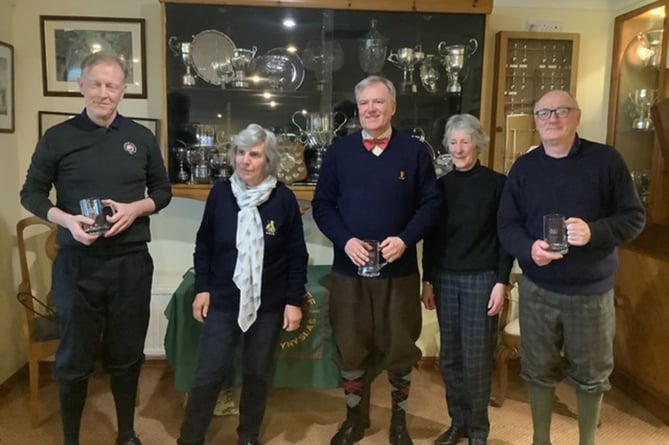 The winners of the British Golf Collectors’ Society event at Borth and Ynyslas