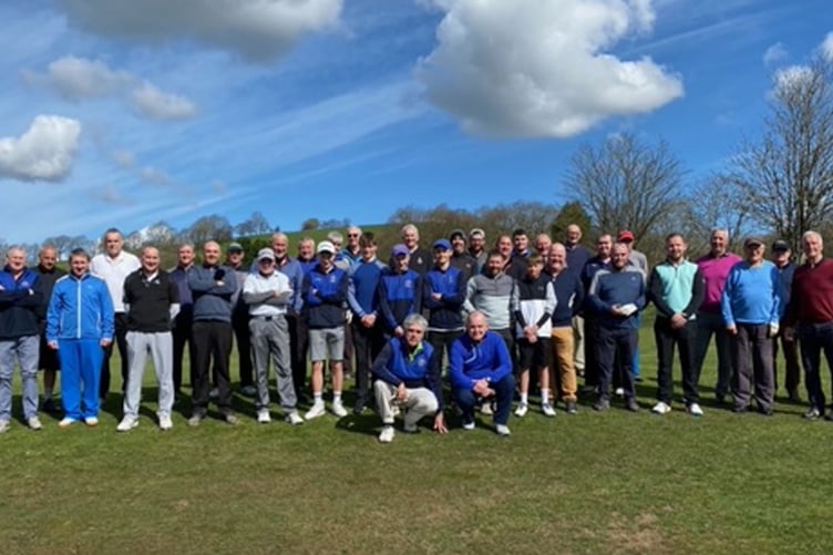 Cilgwyn GC Club caprain Kevin Bayliss' drive-in