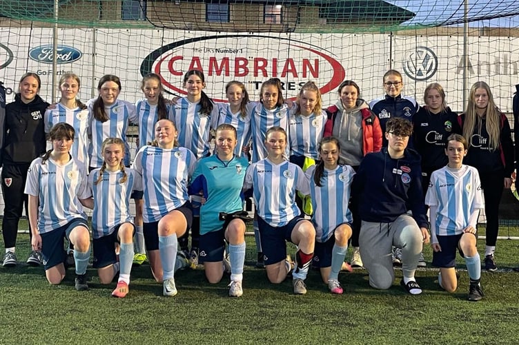 Ceredigion Girls Under 15s team