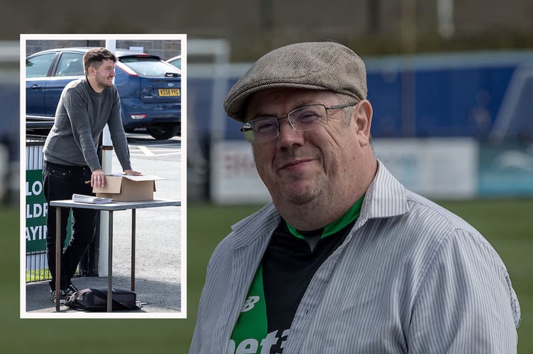 Dilwyn Ellis Roberts is taking over matchday programme duties from Matthew Wallace (inset)