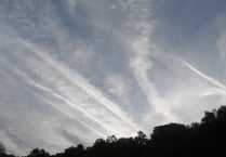 Is that a plane or is it climate engineering? 
